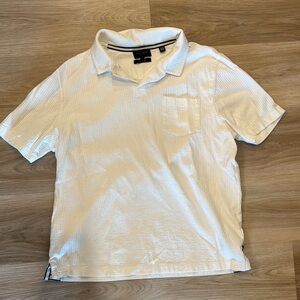 Ted Baker London White Polo Shirt Classic Short Sleeve